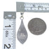 Sterling Silver Jet And Mother of Pearl Inlay Southwest Pendant VX54908